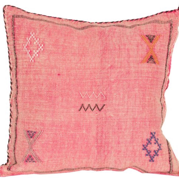 Moroccan Pillow in Sun-Drenched Rose