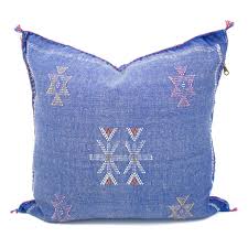 Moroccan Pillowcase in Cowboy Denim