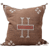 Moroccan Pillowcase in Coffee Brown